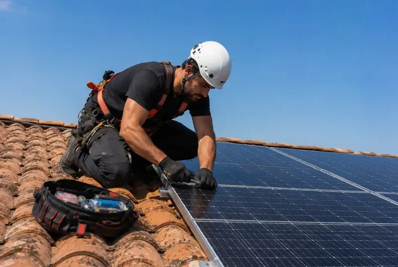 Maintenance et monitoring de panneaux solaires à Bais